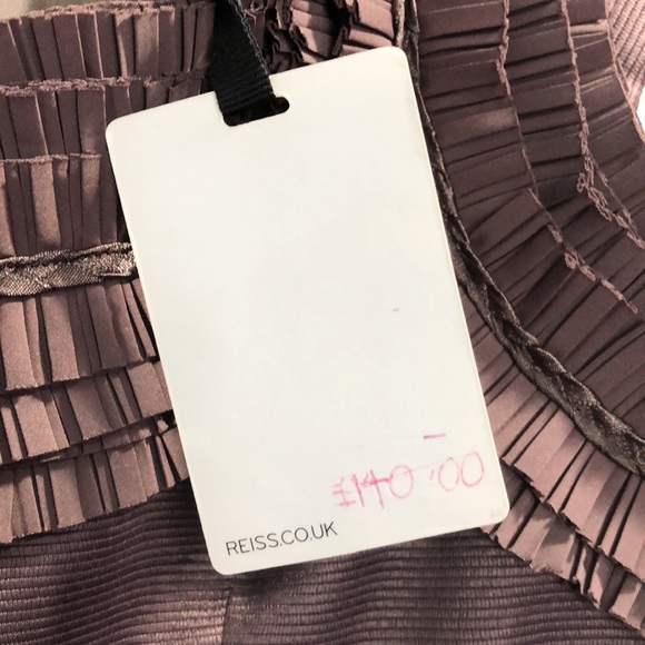 REISS Lou Pleat Cap Dress • Size 6 • - Picture 7 of 12